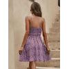 imageSOLY HUX Womens Summer Dress Ditsy Floral Print Spaghetti Strap Flowy Cami Dresses SundressesPurple Floral