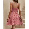 imageSOLY HUX Womens Summer Dress Ditsy Floral Print Spaghetti Strap Flowy Cami Dresses SundressesRed and White Floral