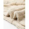 imageSOLY HUX Hoodies for Men Letter Graphic Pullover Hoodie Sherpa Embroidery Long Sleeve Fleece Hooded SweatshirtBeige Letter