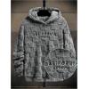 imageSOLY HUX Hoodies for Men Letter Graphic Pullover Hoodie Sherpa Embroidery Long Sleeve Fleece Hooded SweatshirtLight Grey Letter