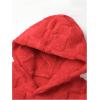 imageSOLY HUX Hoodies for Men Letter Graphic Pullover Hoodie Sherpa Embroidery Long Sleeve Fleece Hooded SweatshirtRed Letter