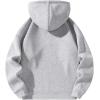 imageSOLY HUX Mens Quarter Zip Hoodies Zip Up Hoodie Long Sleeve Drop Shoulder Sweatshirt Casual PulloverPlain Light Grey