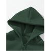 imageSOLY HUX Mens Quarter Zip Hoodies Zip Up Hoodie Long Sleeve Drop Shoulder Sweatshirt Casual PulloverPure Army Green