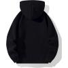 imageSOLY HUX Mens Quarter Zip Hoodies Zip Up Hoodie Long Sleeve Drop Shoulder Sweatshirt Casual PulloverPure Black