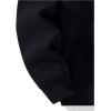 imageSOLY HUX Mens Quarter Zip Hoodies Zip Up Hoodie Long Sleeve Drop Shoulder Sweatshirt Casual PulloverPure Black