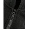 imageSOLY HUX Mens Quarter Zip Hoodies Zip Up Hoodie Long Sleeve Drop Shoulder Sweatshirt Casual PulloverPure Black