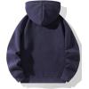 imageSOLY HUX Mens Quarter Zip Hoodies Zip Up Hoodie Long Sleeve Drop Shoulder Sweatshirt Casual PulloverPure Blue
