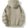 imageSOLY HUX Mens Quarter Zip Hoodies Zip Up Hoodie Long Sleeve Drop Shoulder Sweatshirt Casual PulloverPure Green