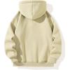 imageSOLY HUX Mens Quarter Zip Hoodies Zip Up Hoodie Long Sleeve Drop Shoulder Sweatshirt Casual PulloverPure Light Apricot