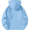 imageSOLY HUX Mens Quarter Zip Hoodies Zip Up Hoodie Long Sleeve Drop Shoulder Sweatshirt Casual PulloverPure Light Blue