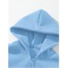 imageSOLY HUX Mens Quarter Zip Hoodies Zip Up Hoodie Long Sleeve Drop Shoulder Sweatshirt Casual PulloverPure Light Blue