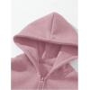 imageSOLY HUX Mens Quarter Zip Hoodies Zip Up Hoodie Long Sleeve Drop Shoulder Sweatshirt Casual PulloverPure Light Pink