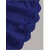 imageSOLY HUX Womens Lace Trim Ruched Bandeau Crop Tube Tops Bowknot Front Strapless Summer TopsDark Blue
