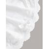 imageSOLY HUX Womens Lace Trim Ruched Bandeau Crop Tube Tops Bowknot Front Strapless Summer TopsPlain White