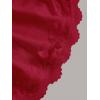 imageSOLY HUX Womens Lace Trim Ruched Bandeau Crop Tube Tops Bowknot Front Strapless Summer TopsPure Burgundy