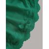 imageSOLY HUX Womens Lace Trim Ruched Bandeau Crop Tube Tops Bowknot Front Strapless Summer TopsPure Dark Green