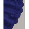 imageSOLY HUX Womens Lace Trim Ruched Bandeau Crop Tube Tops Bowknot Front Strapless Summer TopsPure Royal Blue