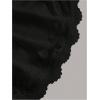 imageSOLY HUX Womens Lace Trim Ruched Bandeau Crop Tube Tops Bowknot Front Strapless Summer TopsSolid Black
