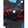 imageSOLY HUX Mens 2 Piece Outfits Tropical Print Short Sleeve Button Down Hawaiian Shirt and Shorts SetBlack Tropical Print