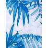 imageSOLY HUX Mens 2 Piece Outfits Tropical Print Short Sleeve Button Down Hawaiian Shirt and Shorts SetBlue and White Tropical Print