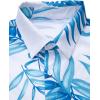 imageSOLY HUX Mens 2 Piece Outfits Tropical Print Short Sleeve Button Down Hawaiian Shirt and Shorts SetBlue and White Tropical Print