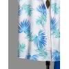 imageSOLY HUX Mens 2 Piece Outfits Tropical Print Short Sleeve Button Down Hawaiian Shirt and Shorts SetBlue and White Tropical Printed
