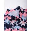 imageSOLY HUX Mens 2 Piece Outfits Tropical Print Short Sleeve Button Down Hawaiian Shirt and Shorts SetMulticoloured Floral Printed