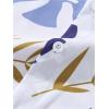 imageSOLY HUX Mens 2 Piece Outfits Tropical Print Short Sleeve Button Down Hawaiian Shirt and Shorts SetWhite Tropical Printed