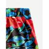 imageSOLY HUX Womens Boho 2 Piece Outfits Floral Print Colorful Tube Top and Ruffle Hem Maxi Skirt SetBlack Floral Print