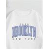 imageSOLY HUX Womens Sweatsuit 2 Piece Letter Graphic Long Sleeve Sweatshirt and Pants Outfits Set Casual TracksuitsWhite and Blue