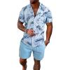 Blue Tropical Print