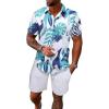 Blue and White Tropical