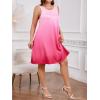 imageSOLY HUX Plus Size Summer Dresses for Curvy Women Ombre Sundress Casual Sleeveless Midi Tank DressHot Pink