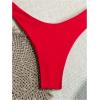 imageSOLY HUX Womens 2 Piece Bikini Set Metal Decor Halter Swimsuit Tie Back High Cut Bathing SuitSolid Red