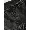 imageSOLY HUX Womens Plus Size Scoop Neck Denim Dress Sleeveless A Line Flowy Mini Jean DressesSolid Black