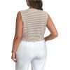 imageSOLY HUX Womens Plus Size Tank Top Striped V Neck Sleeveless Button Down Summer TopsMulticoloured Striped