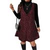 Burgundy Leopard