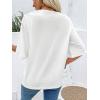 imageSOLY HUX Womens Figure Graphic Tees Criss Cross Cut Out Half Sleeve T Shirt Summer TopsWhite Figure