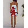 imageSOLY HUX Womens Floral Print Mini Tube Dress Strapless Sleeveless Bodycon DressesLight Blue Floral