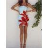 imageSOLY HUX Womens Floral Print Mini Tube Dress Strapless Sleeveless Bodycon DressesLight Blue Floral