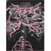 imageSOLY HUX Womens Goth T Shirts Off Shoulder Short Sleeve Graphic Tees Y2k Tight Fitted Crop TopsPink Black