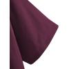 imageSOLY HUX Womens Graphic Oversized Tees Letter Print Summer Tops Vintage Half Sleeve Loose Casual T ShirtsBurgundy Ny