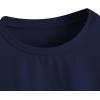 imageSOLY HUX Womens Graphic Oversized Tees Letter Print Summer Tops Vintage Half Sleeve Loose Casual T ShirtsDark Blue Letter