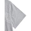 imageSOLY HUX Womens Graphic Oversized Tees Letter Print Summer Tops Vintage Half Sleeve Loose Casual T ShirtsGrey Graphic Letter