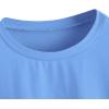 imageSOLY HUX Womens Graphic Oversized Tees Letter Print Summer Tops Vintage Half Sleeve Loose Casual T ShirtsLetter Graphic Blue