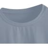 imageSOLY HUX Womens Graphic Oversized Tees Letter Print Summer Tops Vintage Half Sleeve Loose Casual T ShirtsLetter Grey