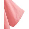 imageSOLY HUX Womens Graphic Oversized Tees Letter Print Summer Tops Vintage Half Sleeve Loose Casual T ShirtsLetter Pink