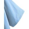 imageSOLY HUX Womens Graphic Oversized Tees Letter Print Summer Tops Vintage Half Sleeve Loose Casual T ShirtsLight Blue Letter