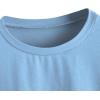 imageSOLY HUX Womens Graphic Oversized Tees Letter Print Summer Tops Vintage Half Sleeve Loose Casual T ShirtsLight Blue Letter