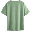 imageSOLY HUX Womens Graphic Oversized Tees Letter Print Summer Tops Vintage Half Sleeve Loose Casual T ShirtsMint Green Graphic